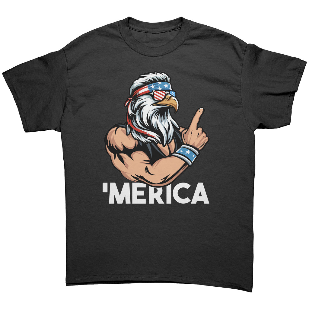 Merica Patriotic Bald Eagle With Mullet