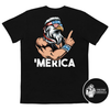 Merica Patriotic Bald Eagle With Mullet Comfort Colors Pocket Tee
