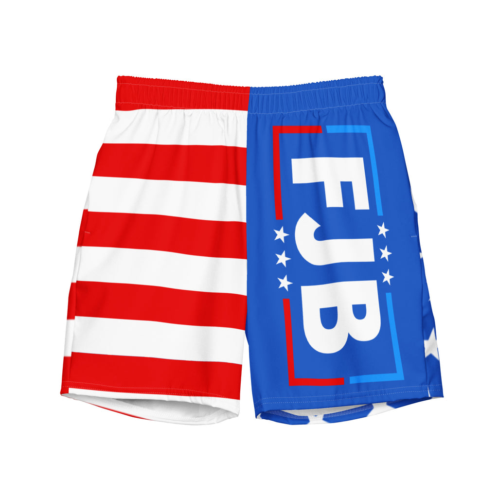 FJB American Flag Men's Swim Trunks - | Drunk America 