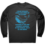 A Blue Whale's Anus Can Open Up To 3.5 Feet Making It The 2nd Largest Asshole In The World Next To Joe Biden -Apparel | Drunk America 