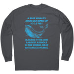 A Blue Whale's Anus Can Open Up To 3.5 Feet Making It The 2nd Largest Asshole In The World Next To Kamala Harris -Apparel | Drunk America 