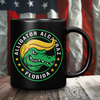 Alligator Alcatraz Gator Trump Hair Black Coffee Mug – Patriotic Clothing for True Americans | Drunk America