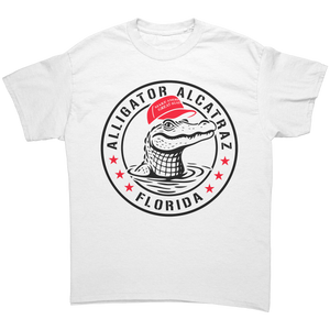 MAGA Shirt – Alligator Alcatraz Conservative White T-Shirt