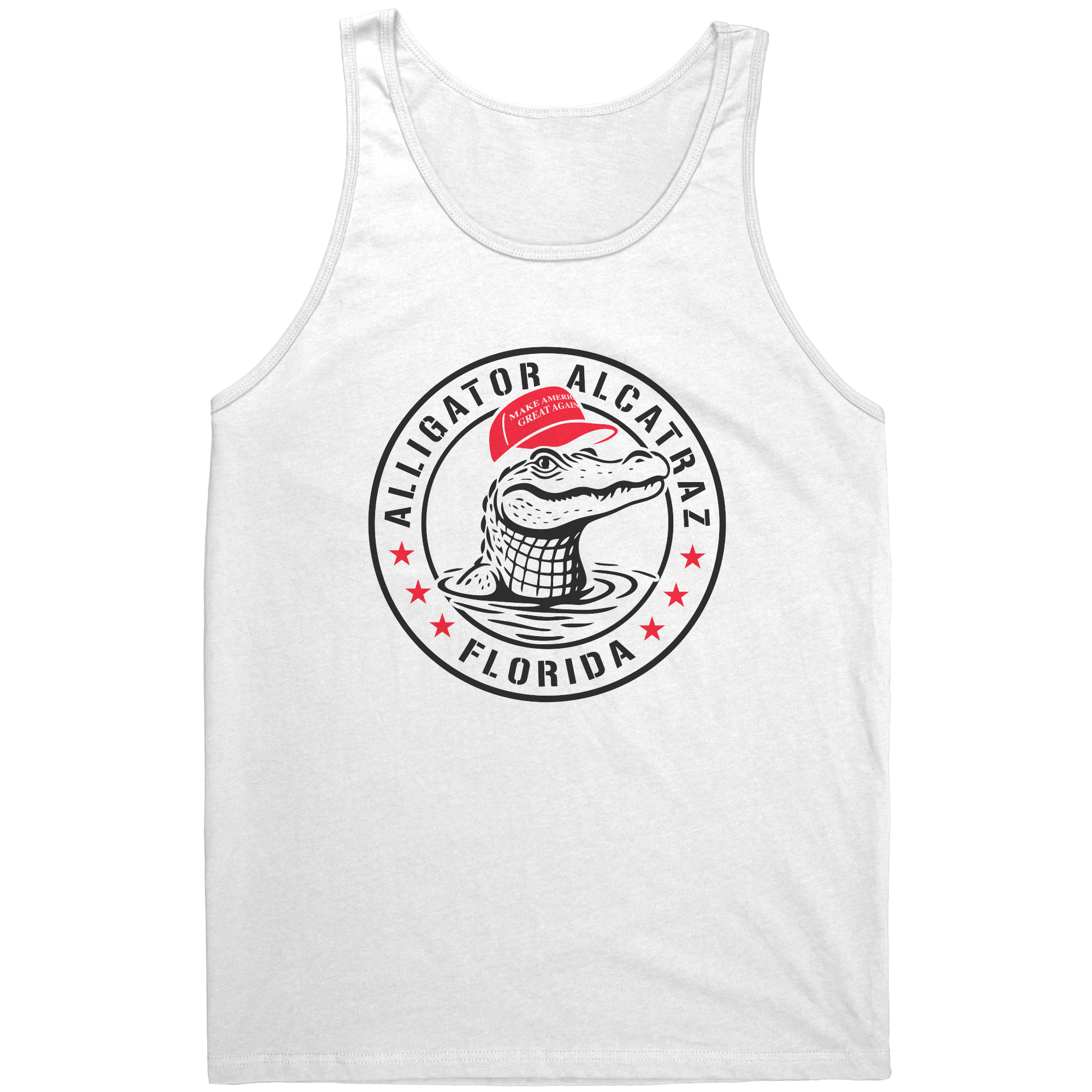 MAGA Shirt – Alligator Alcatraz Conservative White T-Shirt