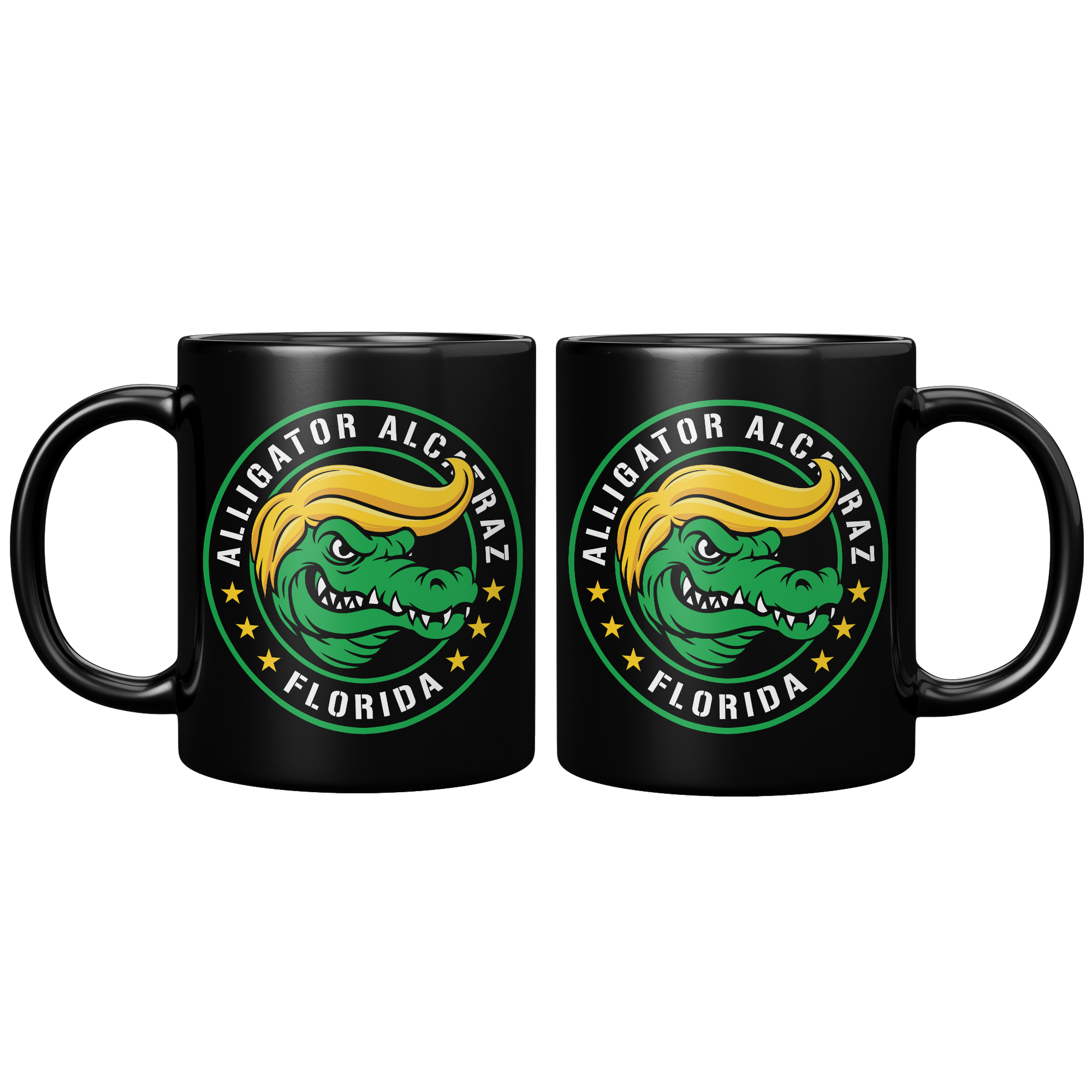 Alligator_Alcatraz_Gator_Trump_Hair_Blac_11oz_Black_FrontBack_Mockup.png