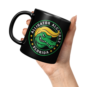 Alligator_Alcatraz_Gator_Trump_Hair_Blac_11oz_Black_LH_Model_Mockup.png