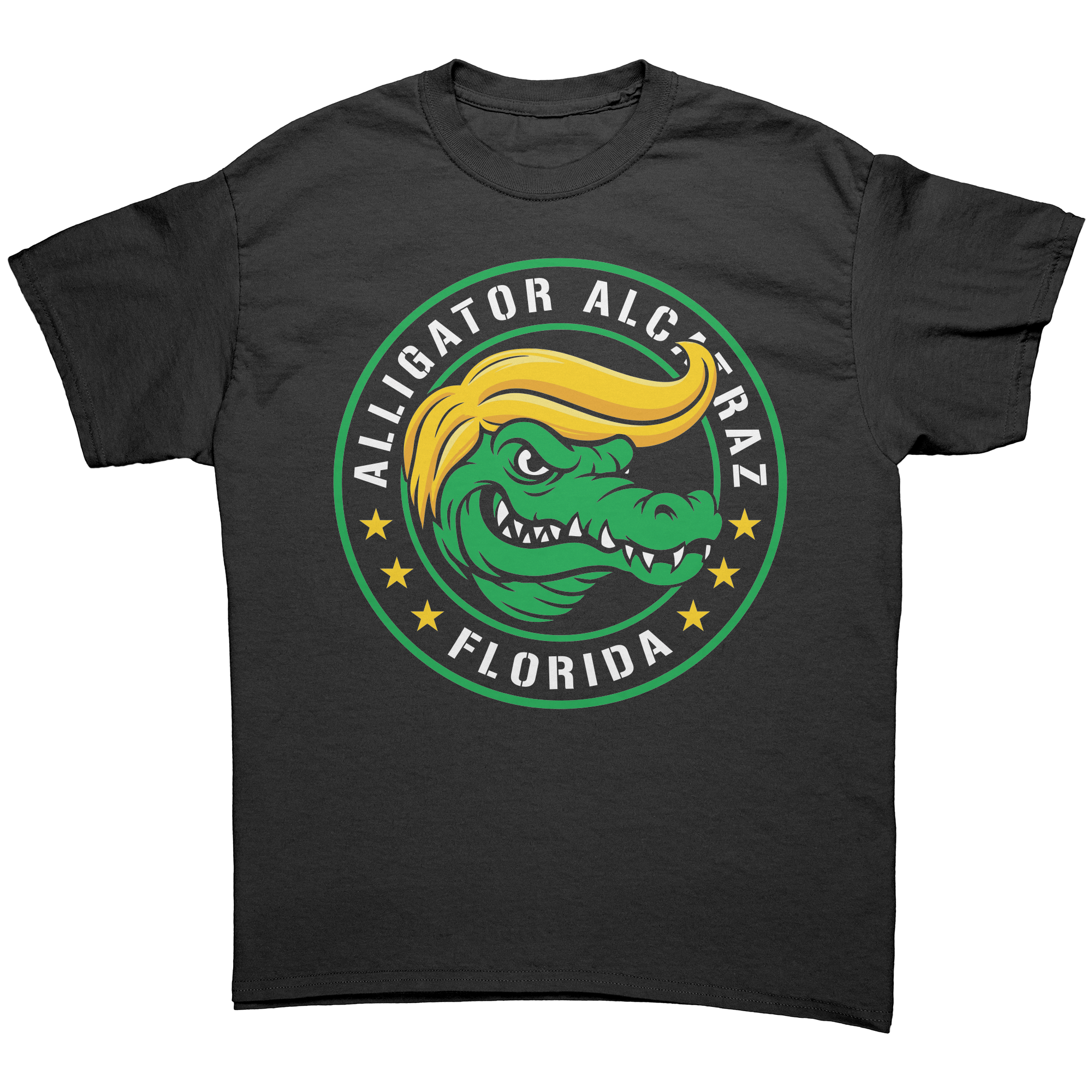Alligator Alcatraz Gator Trump Hair – Patriotic Clothing for True Americans | Drunk America