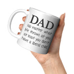 Dad No Matter What Life Throws At You At least You Don't Have A Liberal Child Coffee Mug -Ceramic Mugs | Drunk America 