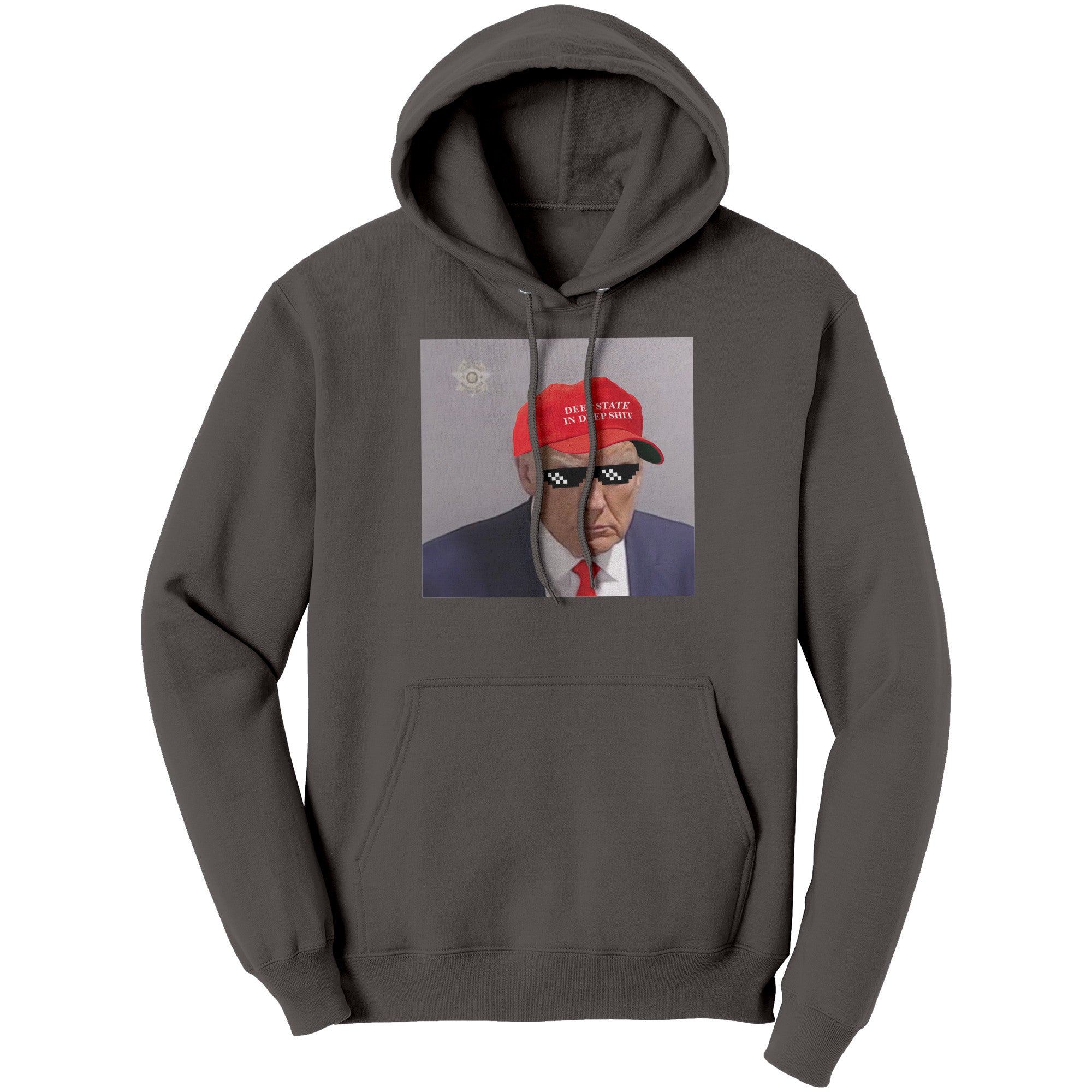 Deep State In Deep Shit Donald Trump Mugshot -Apparel | Drunk America 