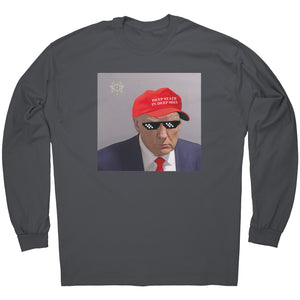 Deep State In Deep Shit Donald Trump Mugshot -Apparel | Drunk America 