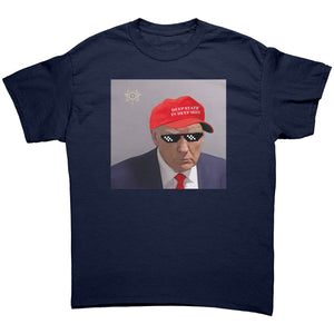 Deep State In Deep Shit Donald Trump Mugshot -Apparel | Drunk America 