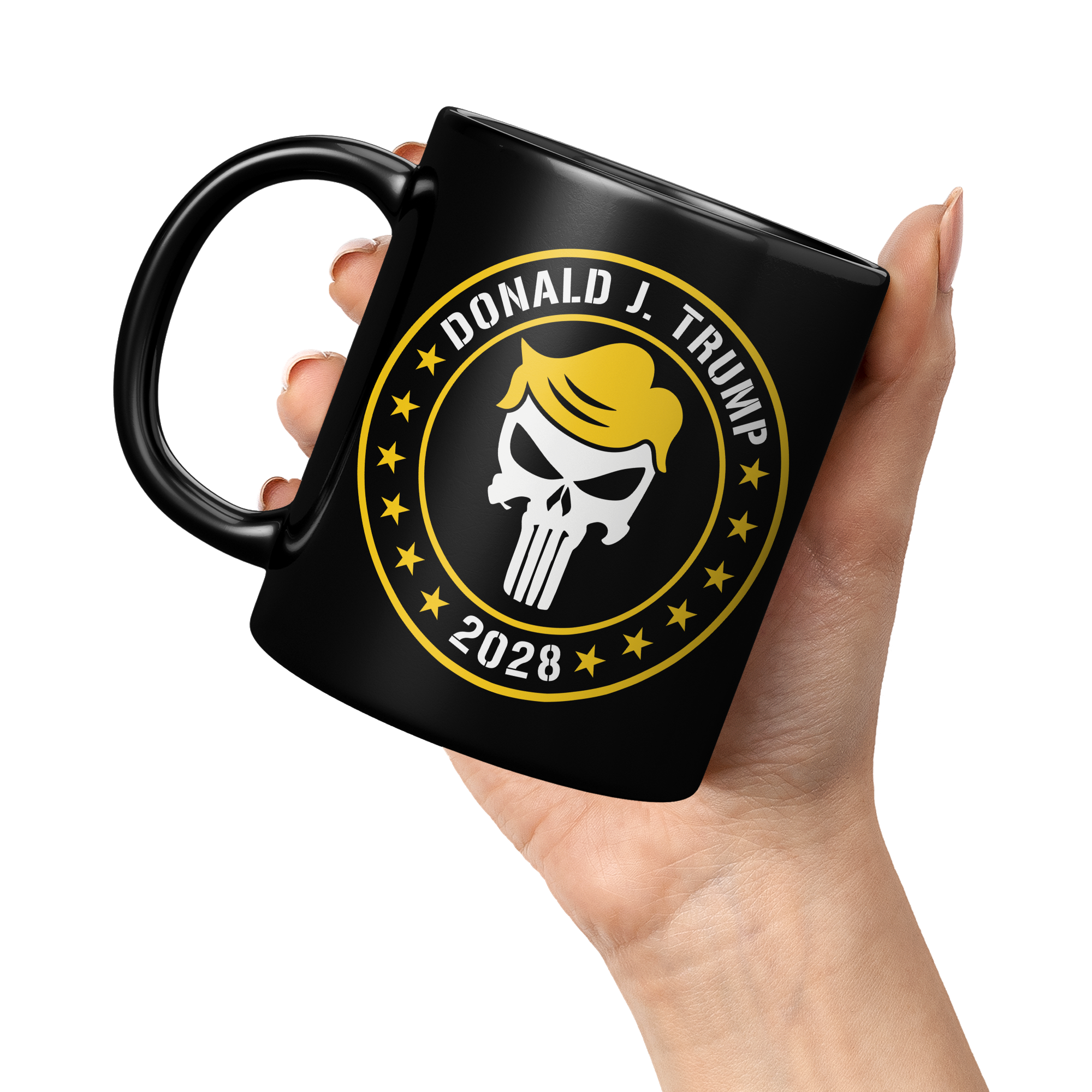 Donald_J_Trump_2028__Black_Coffee_Mug_11oz_Black_LH_Model_Mockup.png
