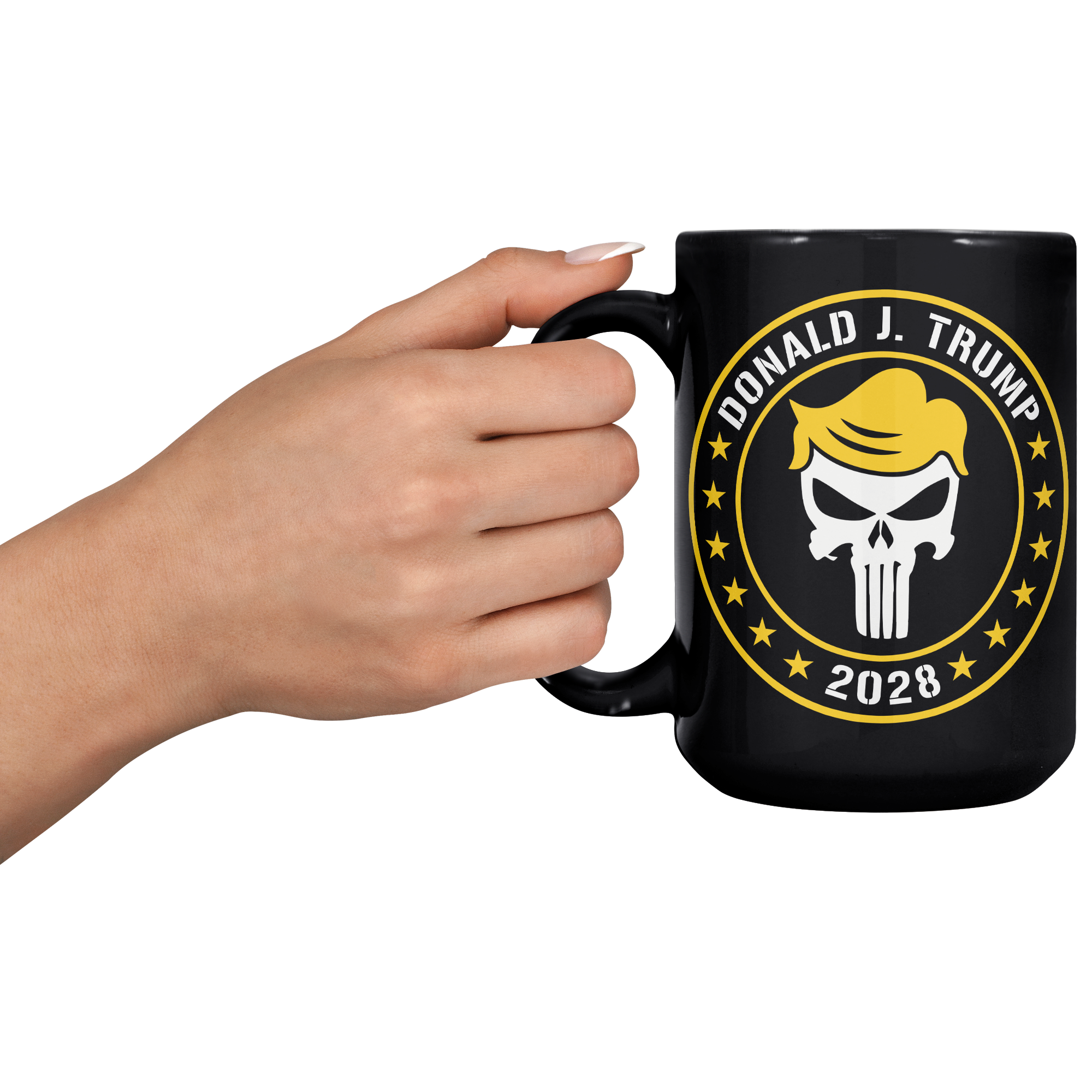 Donald_J_Trump_2028__Black_Coffee_Mug_15oz_Black_LH_Model_Mockup.png
