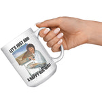 Donald Trump Bob Ross Happy Big Wall Coffee Mug -Front/Back | Drunk America 