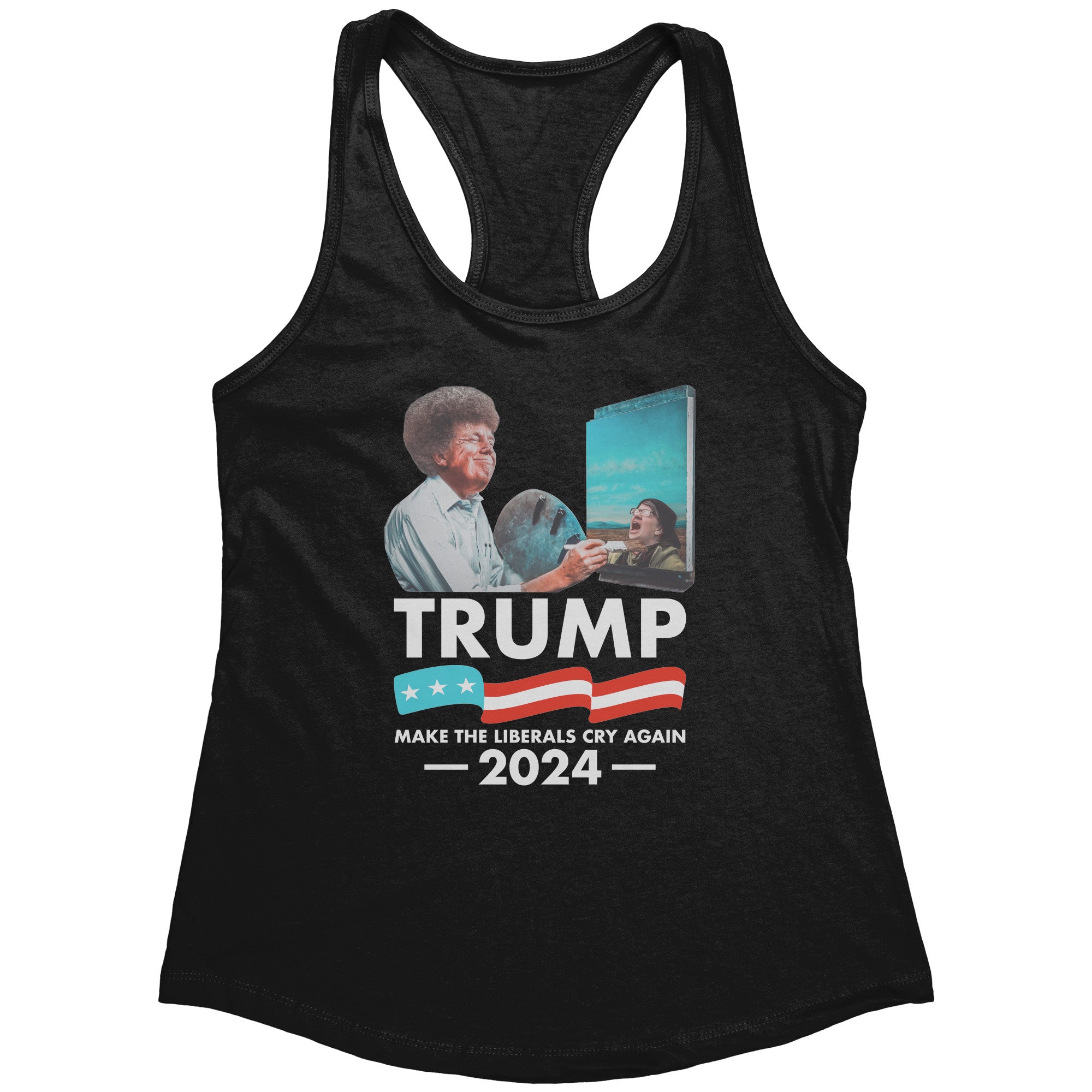 Donald Trump Make The Liberals Cry Again 2024 (Ladies) -Apparel | Drunk America 