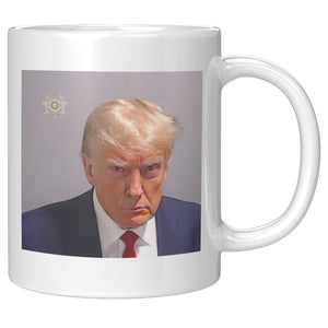 Donald Trump Mugshot Coffee Mug -Ceramic Mugs | Drunk America 
