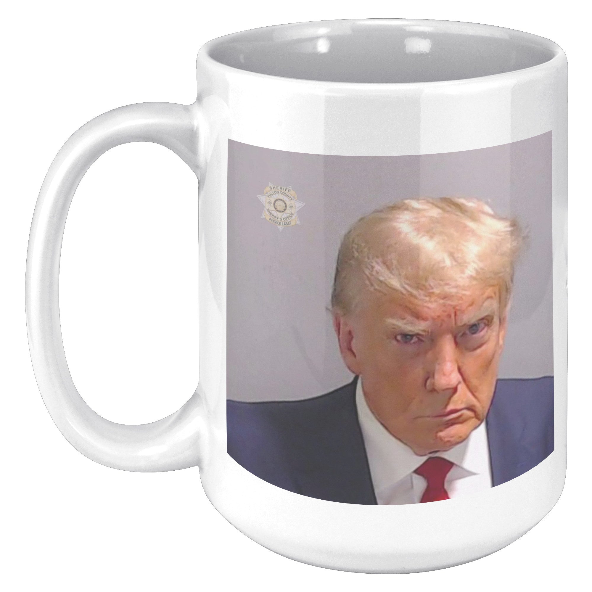 Donald Trump Mugshot Coffee Mug -Ceramic Mugs | Drunk America 