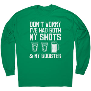 Don't Worry I've Had Both My Shots & My Booster St. Patrick's Day -Apparel | Drunk America 