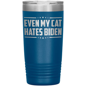 Even My Cat Hates Biden Tumbler -Tumblers | Drunk America 