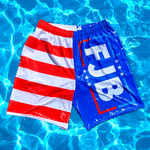 FJB American Flag Men's Swim Trunks - | Drunk America 