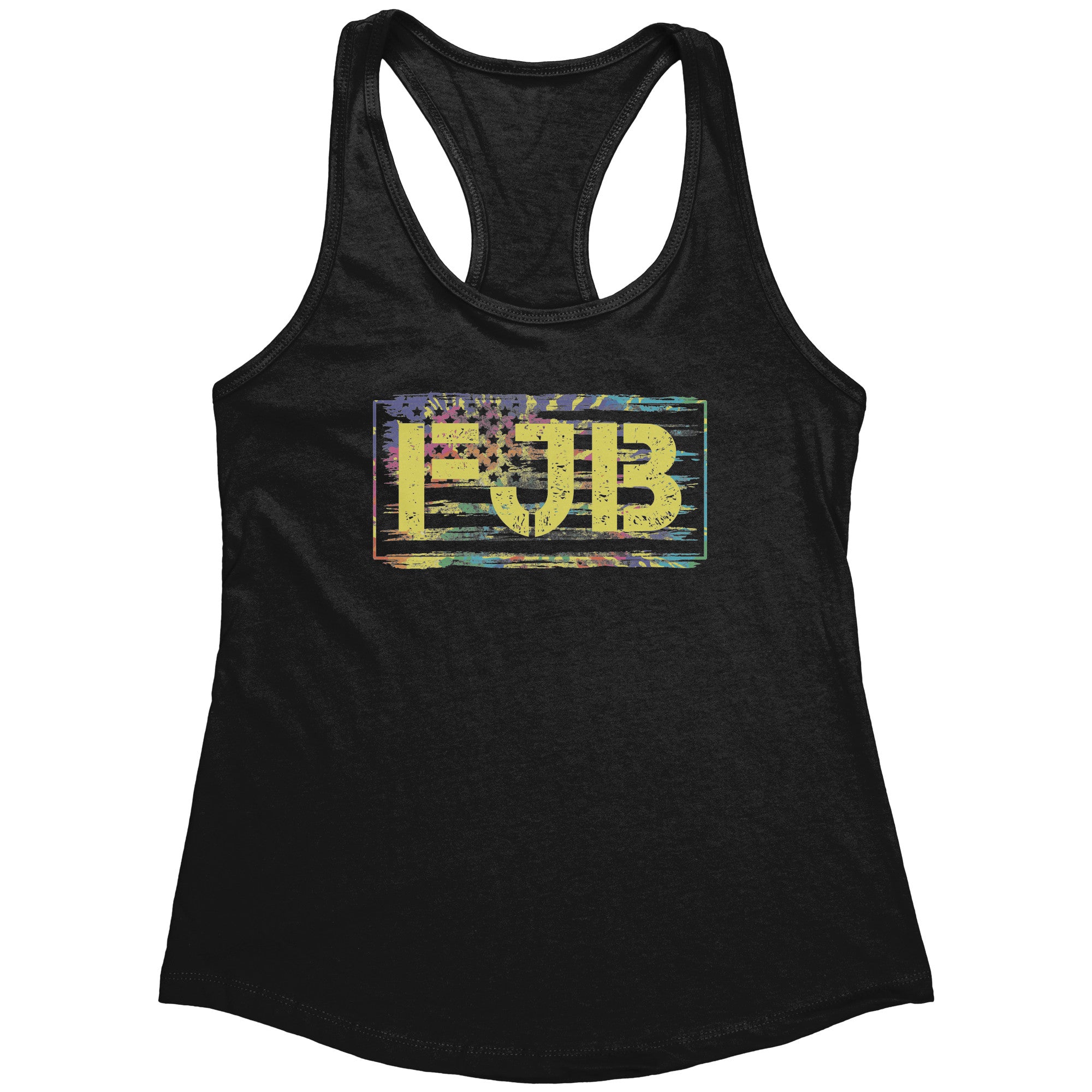 FJB Distressed American Flag Tie Dye (Ladies) -Apparel | Drunk America 
