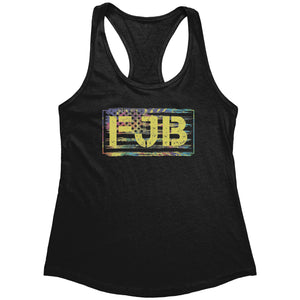 FJB Distressed American Flag Tie Dye (Ladies) -Apparel | Drunk America 