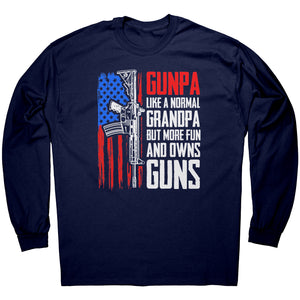 Gunpa Like A Normal Grandpa But More Fun And Owns Guns -Apparel | Drunk America 