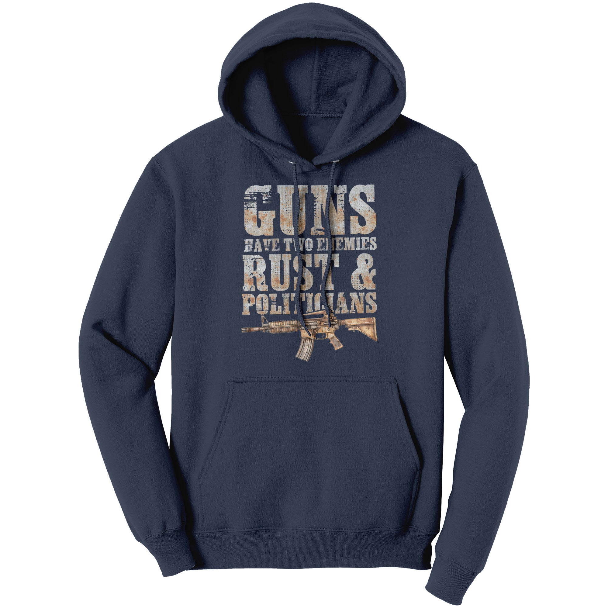Guns Have Two Enemies Rust & Politicians (Ladies) -Apparel | Drunk America 