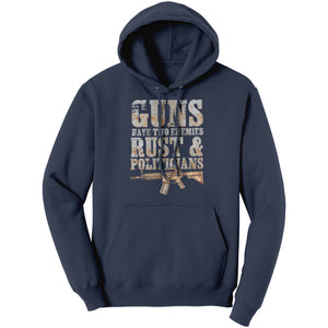 Guns Have Two Enemies Rust & Politicians (Ladies) -Apparel | Drunk America 