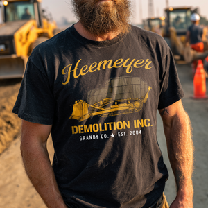 Killdozer Heemeyer Demolition Inc Graphic Tee – Patriotic Clothing for True Americans | Drunk America