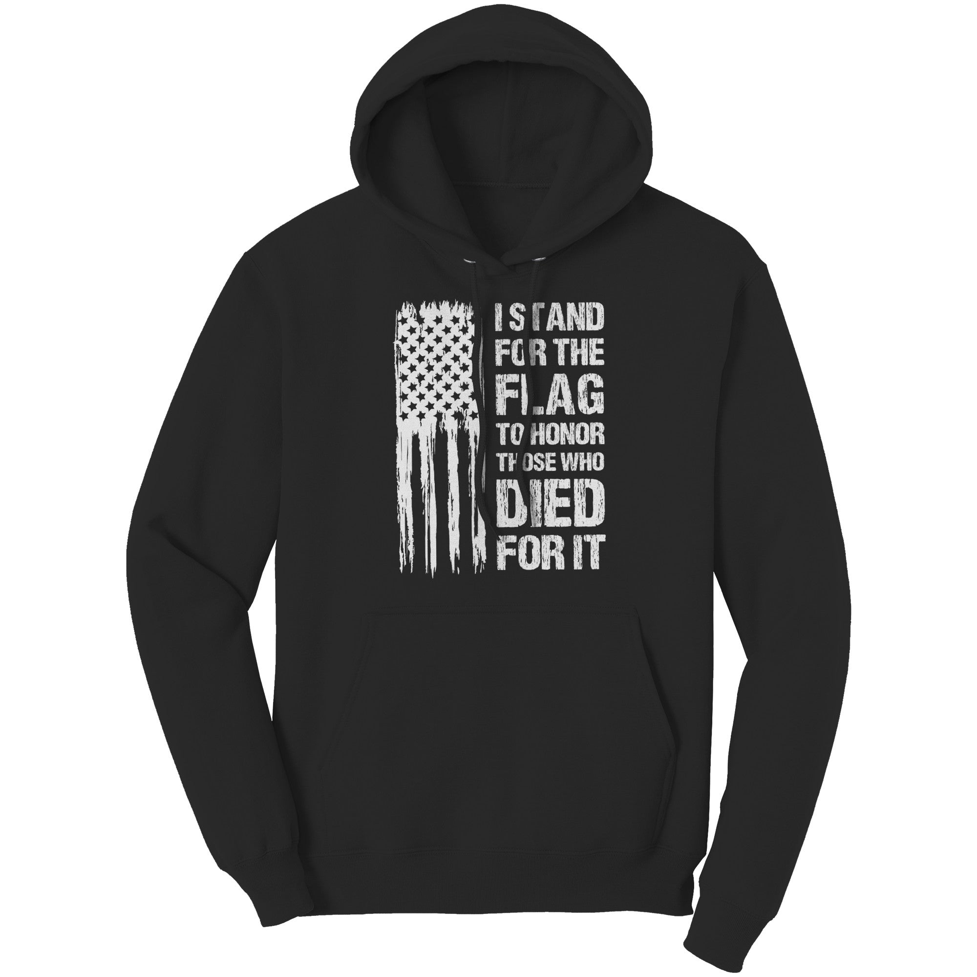 I Stand For The Flag To Honor Those Who Died For It (Ladies) -Apparel | Drunk America 