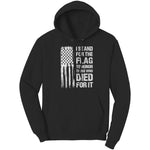 I Stand For The Flag To Honor Those Who Died For It (Ladies) -Apparel | Drunk America 