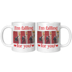I'm Falling For You FJB Valentine's Day Coffee Mug -Coffee Mugs | Drunk America 
