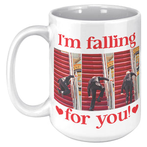 I'm Falling For You FJB Valentine's Day Coffee Mug -Coffee Mugs | Drunk America 