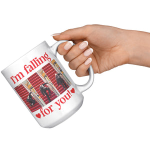 I'm Falling For You FJB Valentine's Day Coffee Mug -Coffee Mugs | Drunk America 