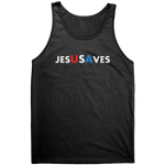 Jesus Saves USA Graphic Tee – Patriotic Clothing for True Americans | Drunk America
