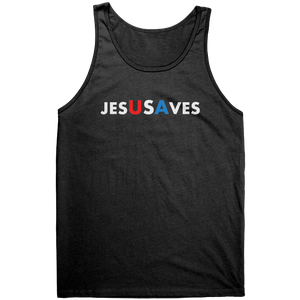 Jesus Saves USA Graphic Tee – Patriotic Clothing for True Americans | Drunk America