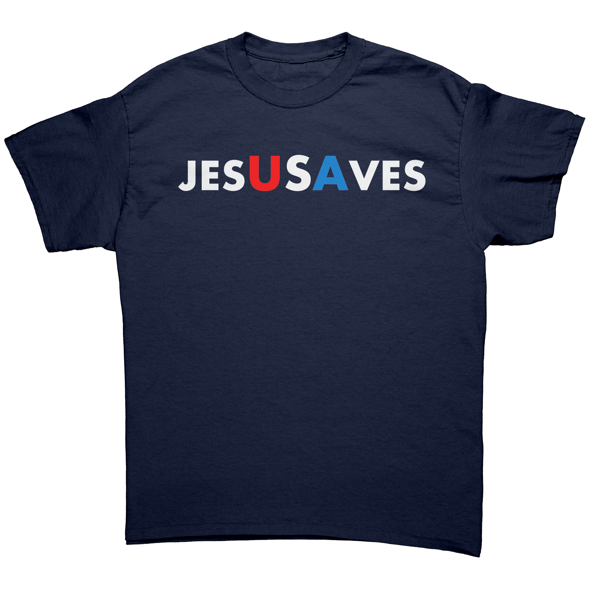 Jesus Saves USA Graphic Tee – Patriotic Clothing for True Americans | Drunk America