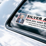 Joe Biden Silver Alert Bumper Sticker -Stickers | Drunk America 