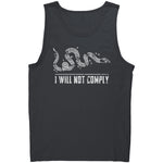 Join Or Die I Will Not Comply -Apparel | Drunk America 