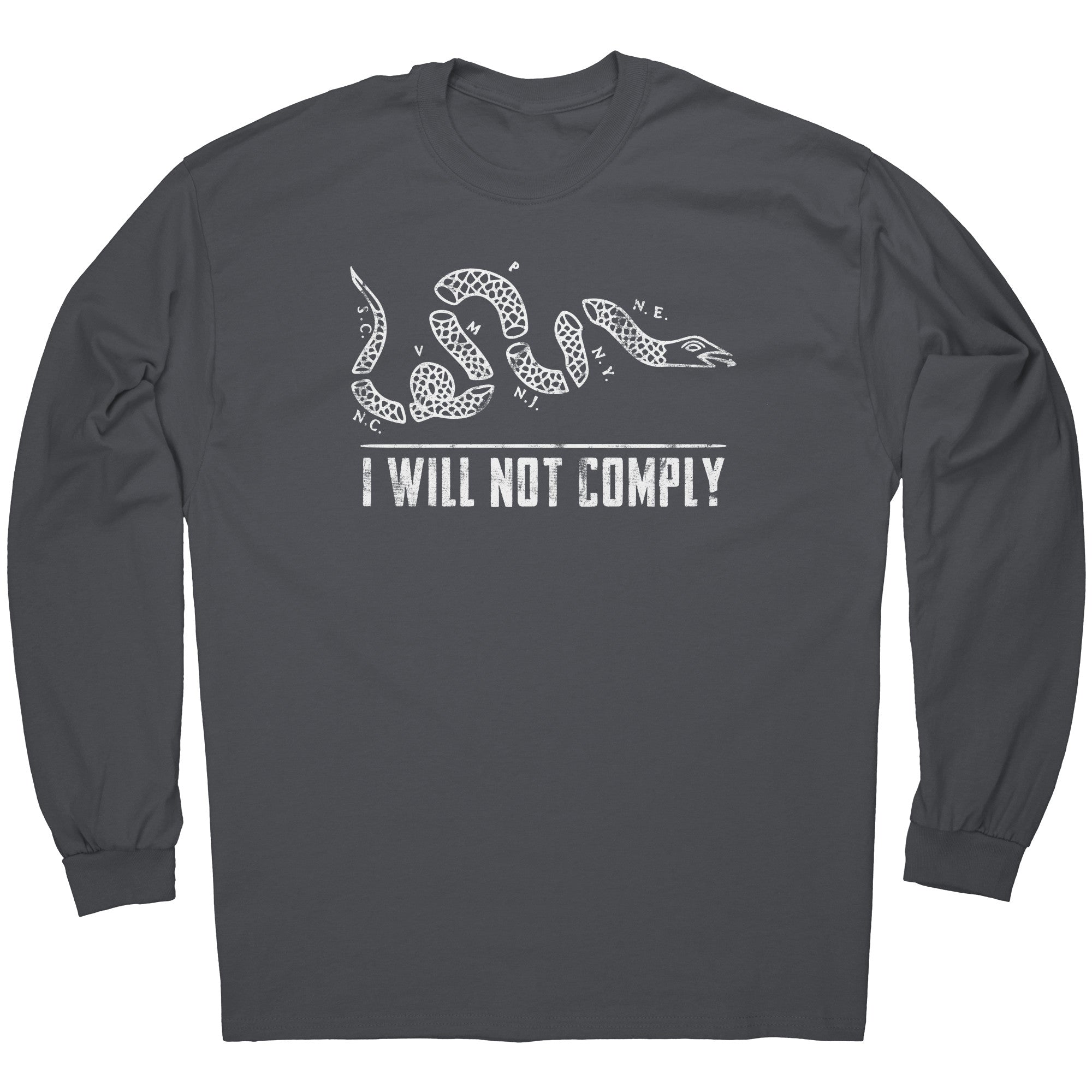 Join Or Die I Will Not Comply -Apparel | Drunk America 