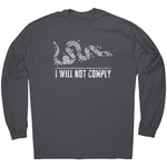 Join Or Die I Will Not Comply -Apparel | Drunk America 