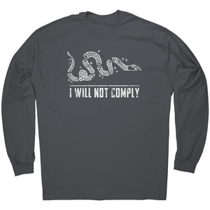 Join Or Die I Will Not Comply -Apparel | Drunk America 