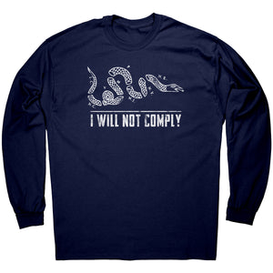 Join Or Die I Will Not Comply -Apparel | Drunk America 