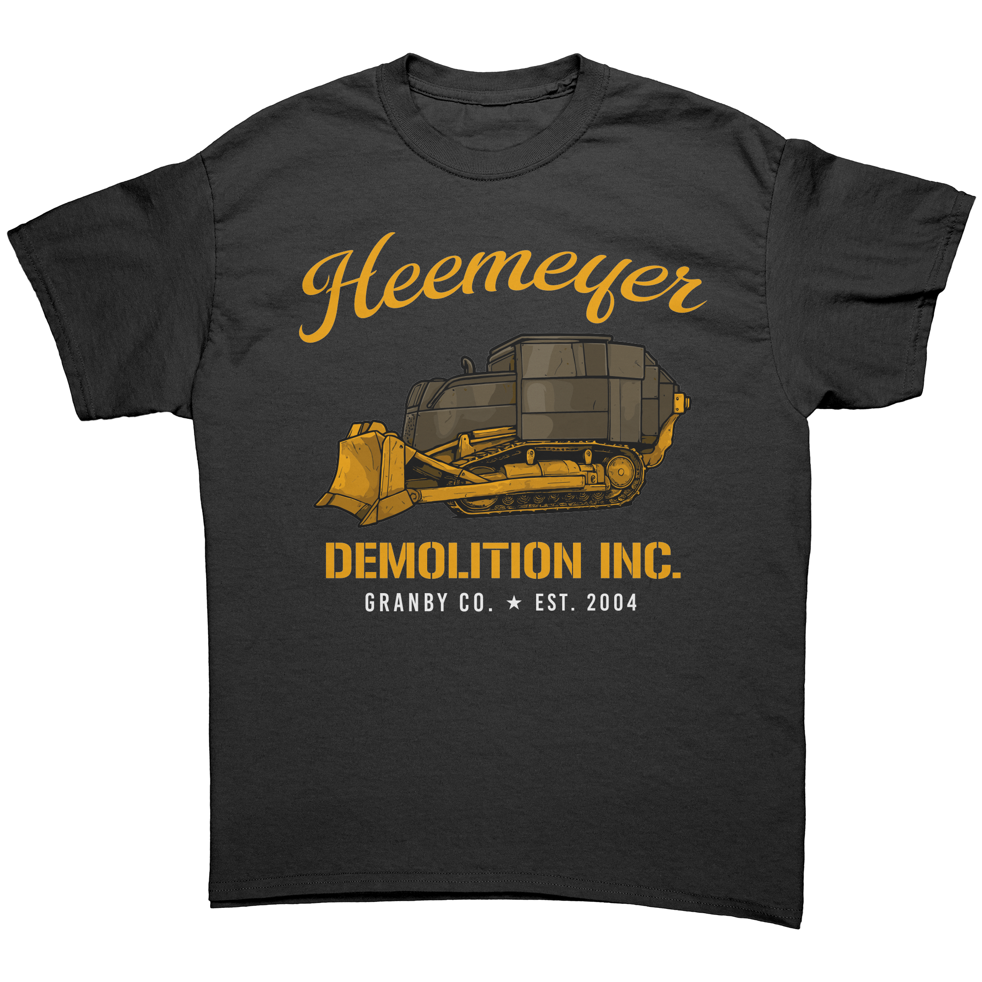 Killdozer Heemeyer Demolition Inc Graphic Tee – Patriotic Clothing for True Americans | Drunk America