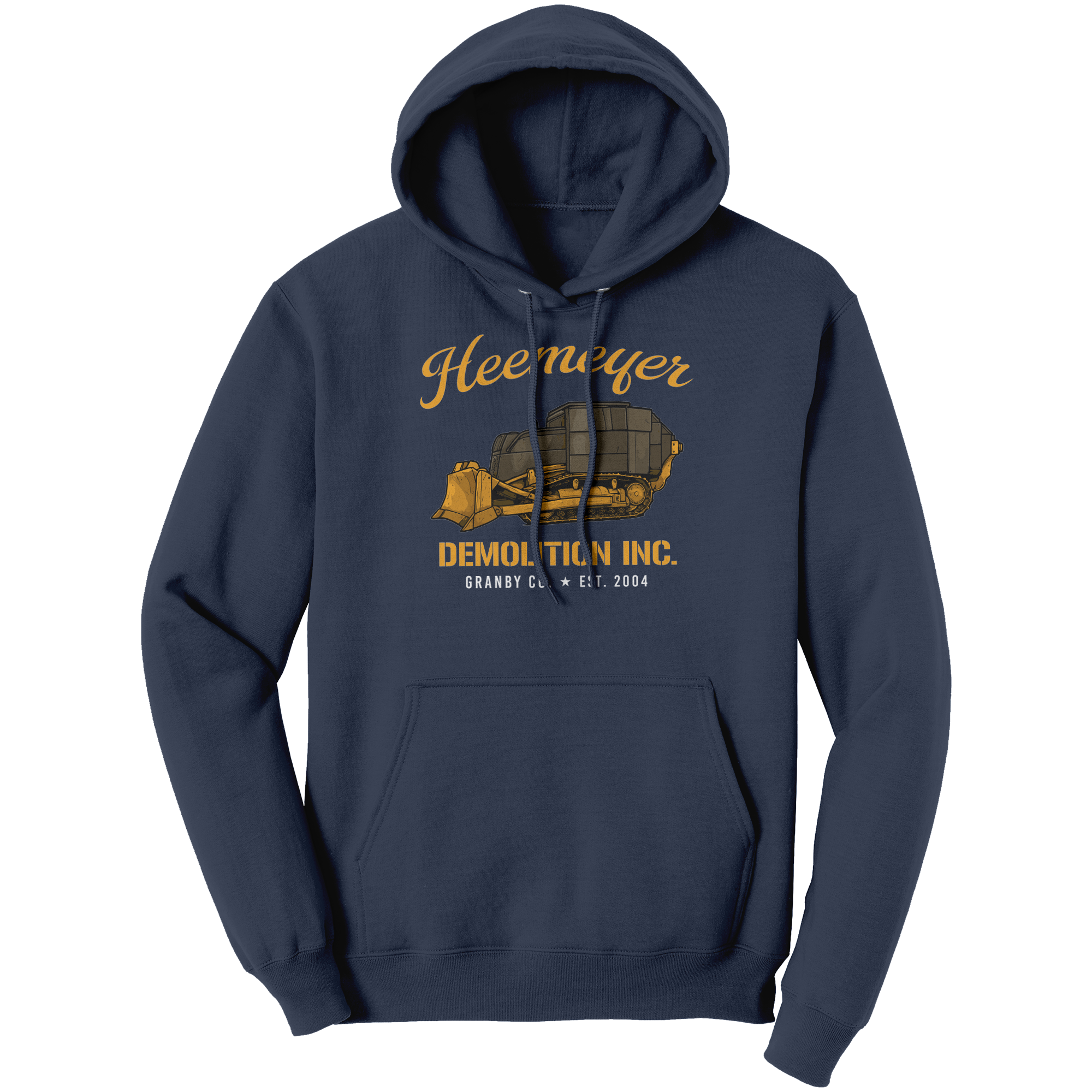 Killdozer_Heemeyer_Demolition_Inc_Graphi_Navy_Front_Mockup.png