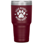 Less People More Dogs Tumbler -Tumblers | Drunk America 
