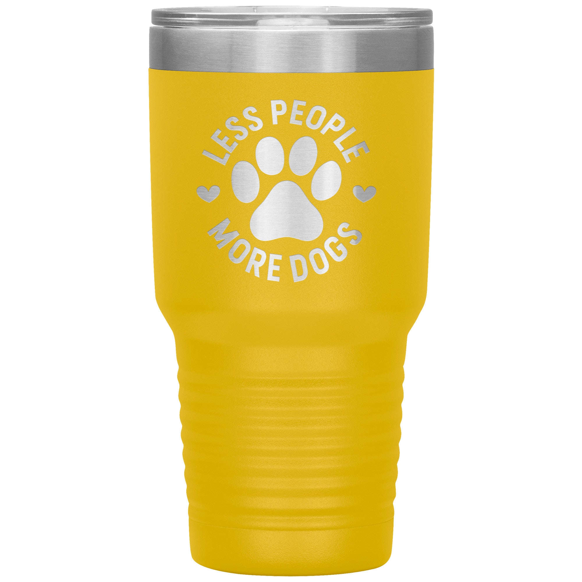 Less People More Dogs Tumbler -Tumblers | Drunk America 