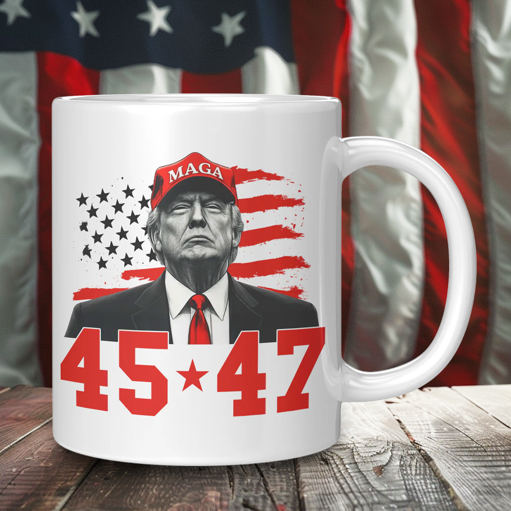 MAGA Trump 45-47 Coffee Mug