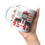 MAGA_Trump_45-47_Coffee_Mug_11oz_White_LH_Model_Mockup.png